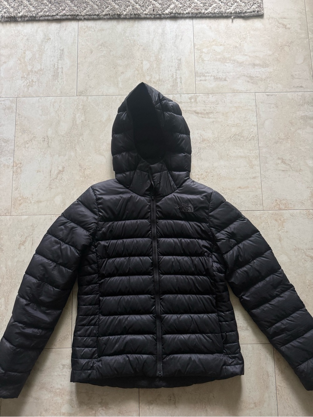 The North Face Black Hooded Puffer Jacket